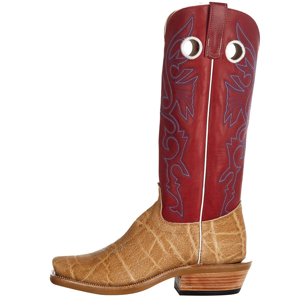 Olathe Boot Company Men's Ride Ready Umber Elephant 15in. Cherry Buffamonte Top Cutter Toe Boot - Image 3