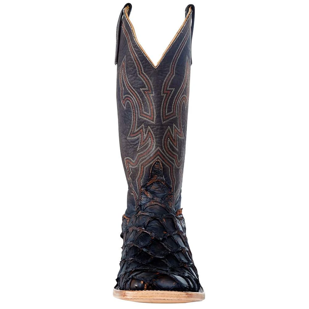 Olathe Boot Company Men's Andreson Bean Rusty Crush Big Bass 13in. Brown Top Boot - Image 3