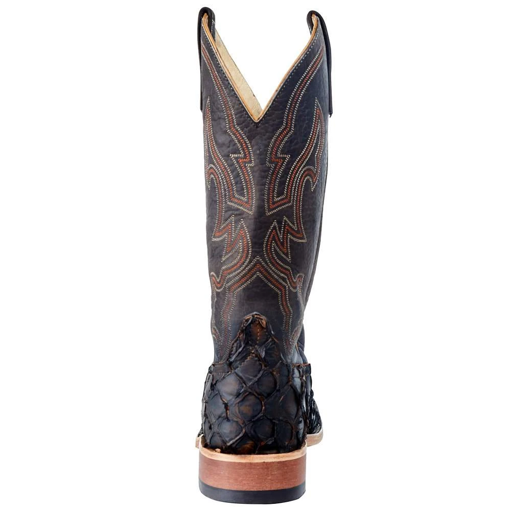 Olathe Boot Company Men's Andreson Bean Rusty Crush Big Bass 13in. Brown Top Boot - Image 5