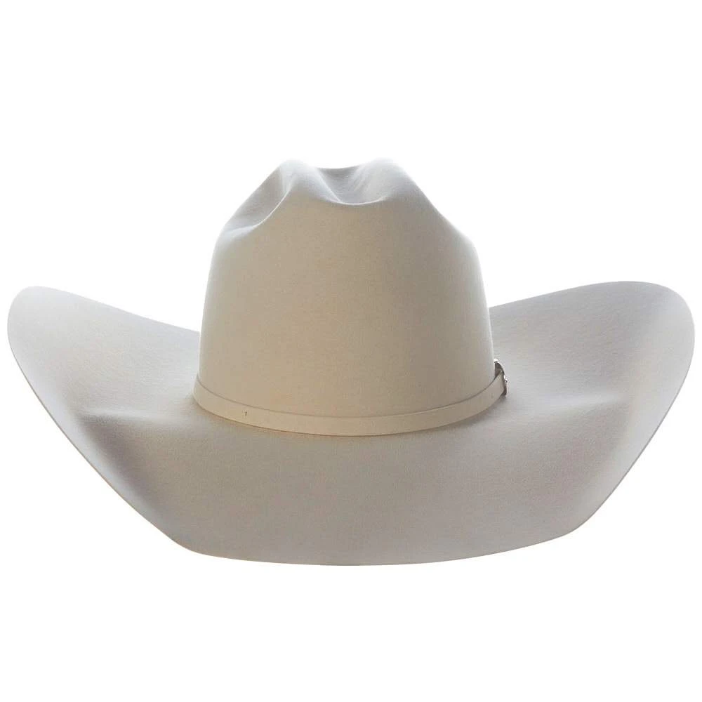 American Hats 40X Bone Self Band 5in. Brim Open Crown Felt Cowboy Hat - Image 3