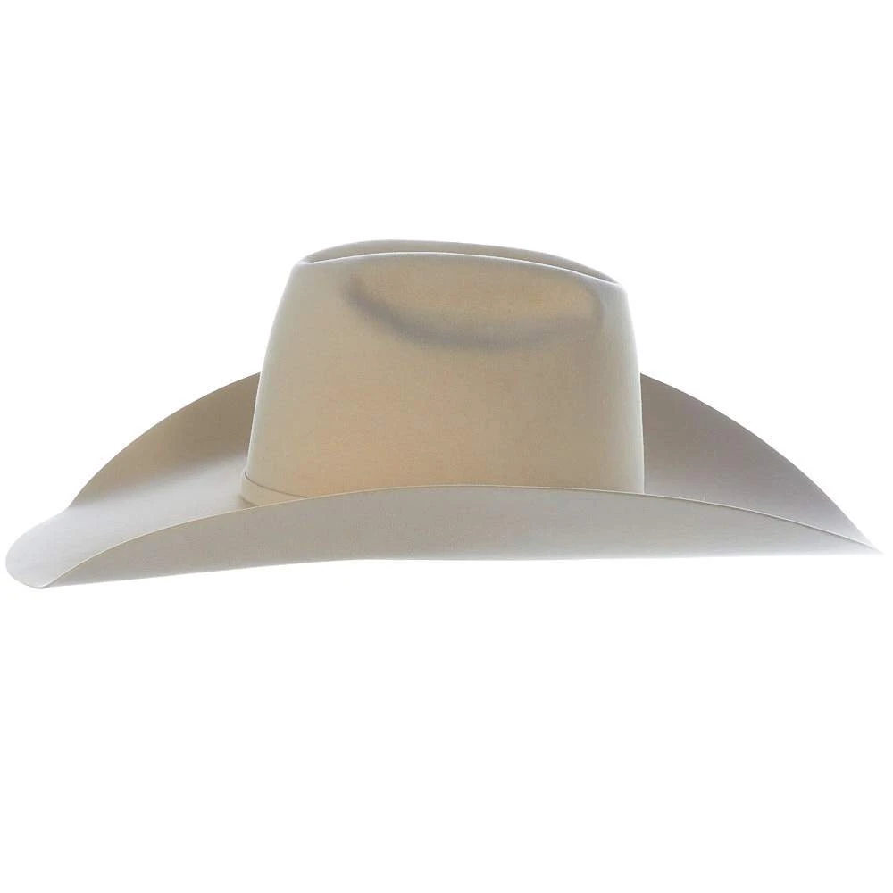 American Hats 40X Bone Self Band 5in. Brim Open Crown Felt Cowboy Hat - Image 5