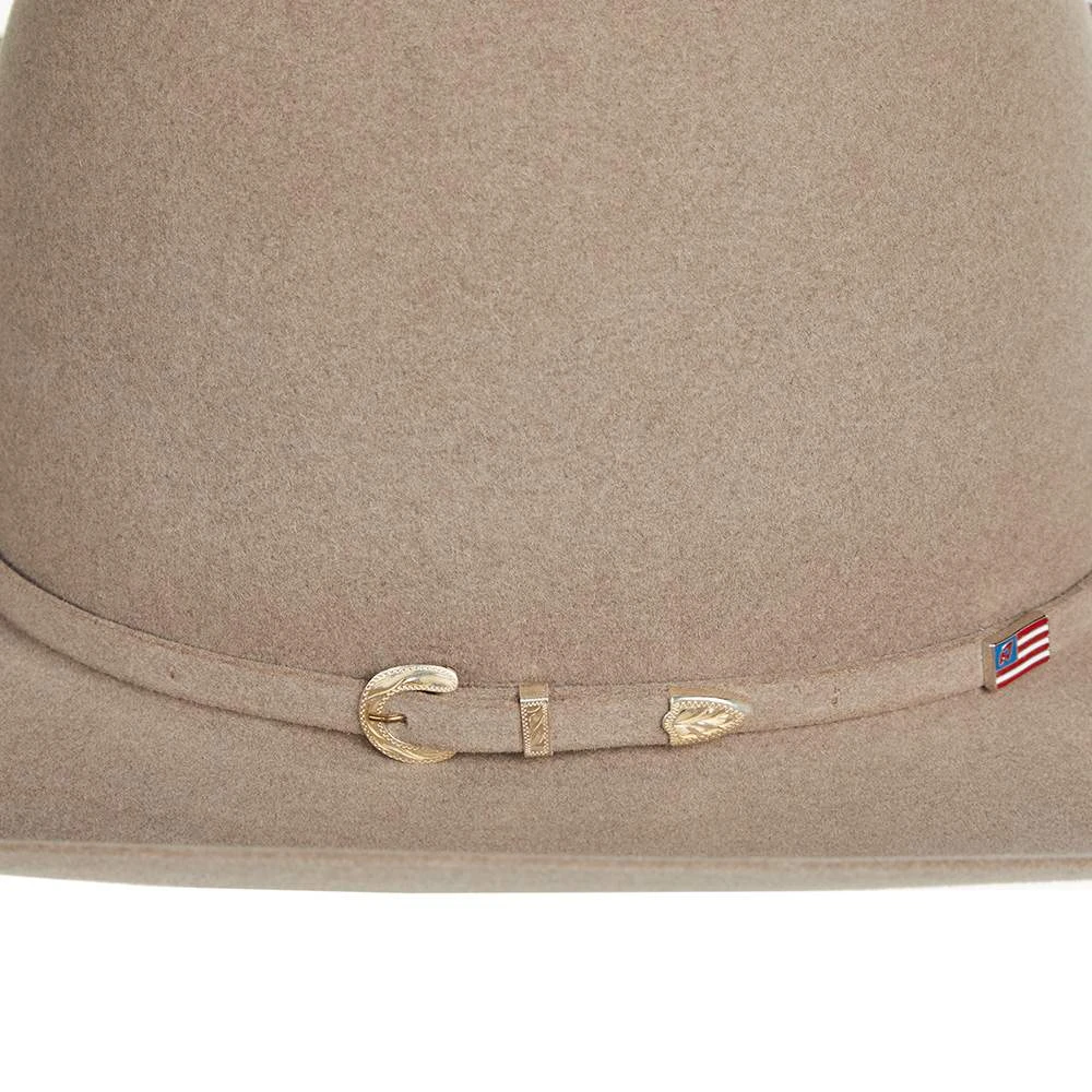 American Hats 40x Natural 4 /4in. Brim Felt Cowboy Hat - Image 3