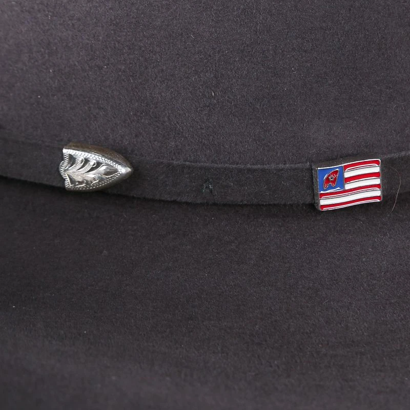 American Hats 40X Steel Open Crown 4-1/4in. Brim Felt Cowboy Hat - Image 3