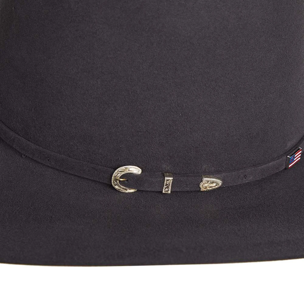 American Hats 40X Steel Open Crown 4-1/4in. Brim Felt Cowboy Hat - Image 5