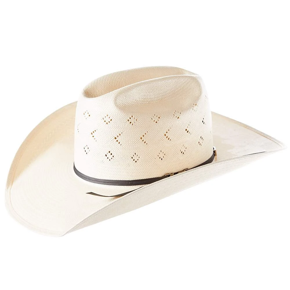 American Hats AHC TC8900 2 Cord Black Band 4 1/4in. Brim Open Crown Straw Cowboy Hat - Image 4