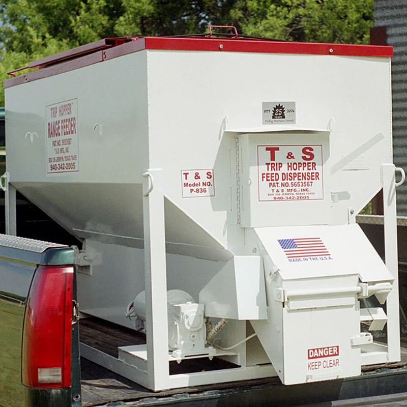 Ts Manufacturing Inc T&S . Trip Hopper Cattle Feeder 1500lb