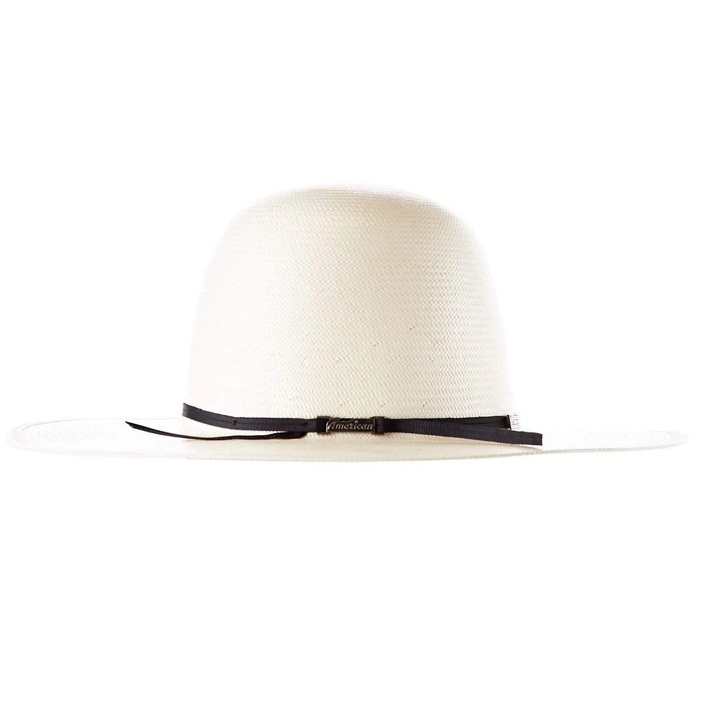 American Hats AHC 5604 2 Cord Black Band 4in. Brim Open Crown Straw Cowboy Hat - Image 3