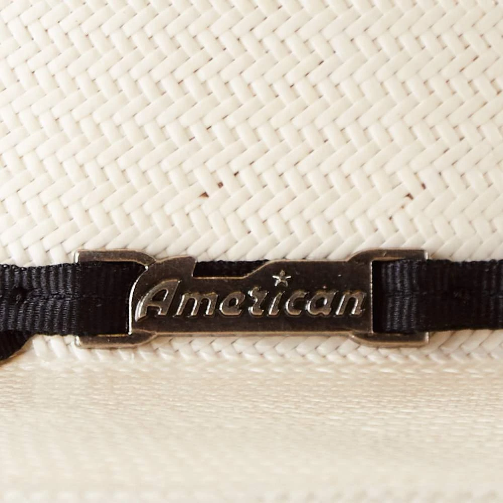 American Hats AHC 5604 2 Cord Black Band 4in. Brim Open Crown Straw Cowboy Hat - Image 4