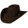 American Hats 40X Chocolate Open Crown 4-1/4in Brim Felt Cowboy Hat