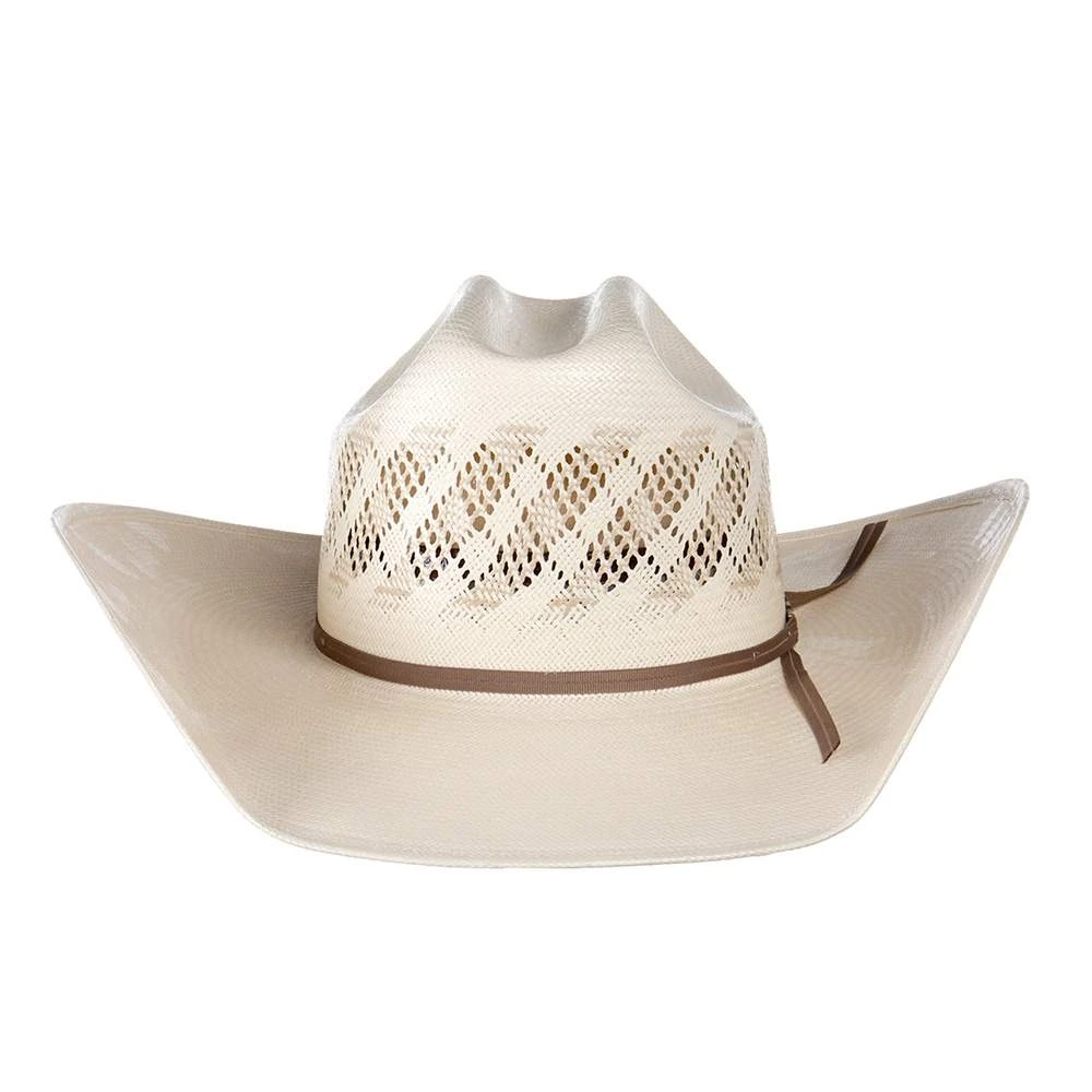 American Hats Two Tone Rancher Crease Drilex 4 1/4in. Straw Cowboy Hat - Image 2
