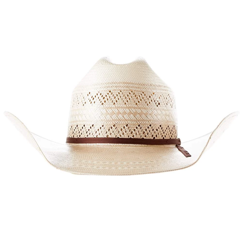 American Hats AHC 6900 Racher Drilex 2 Cord Chocolate Band 4 1/4in. Brim Straw Cowboy Hat - Image 4