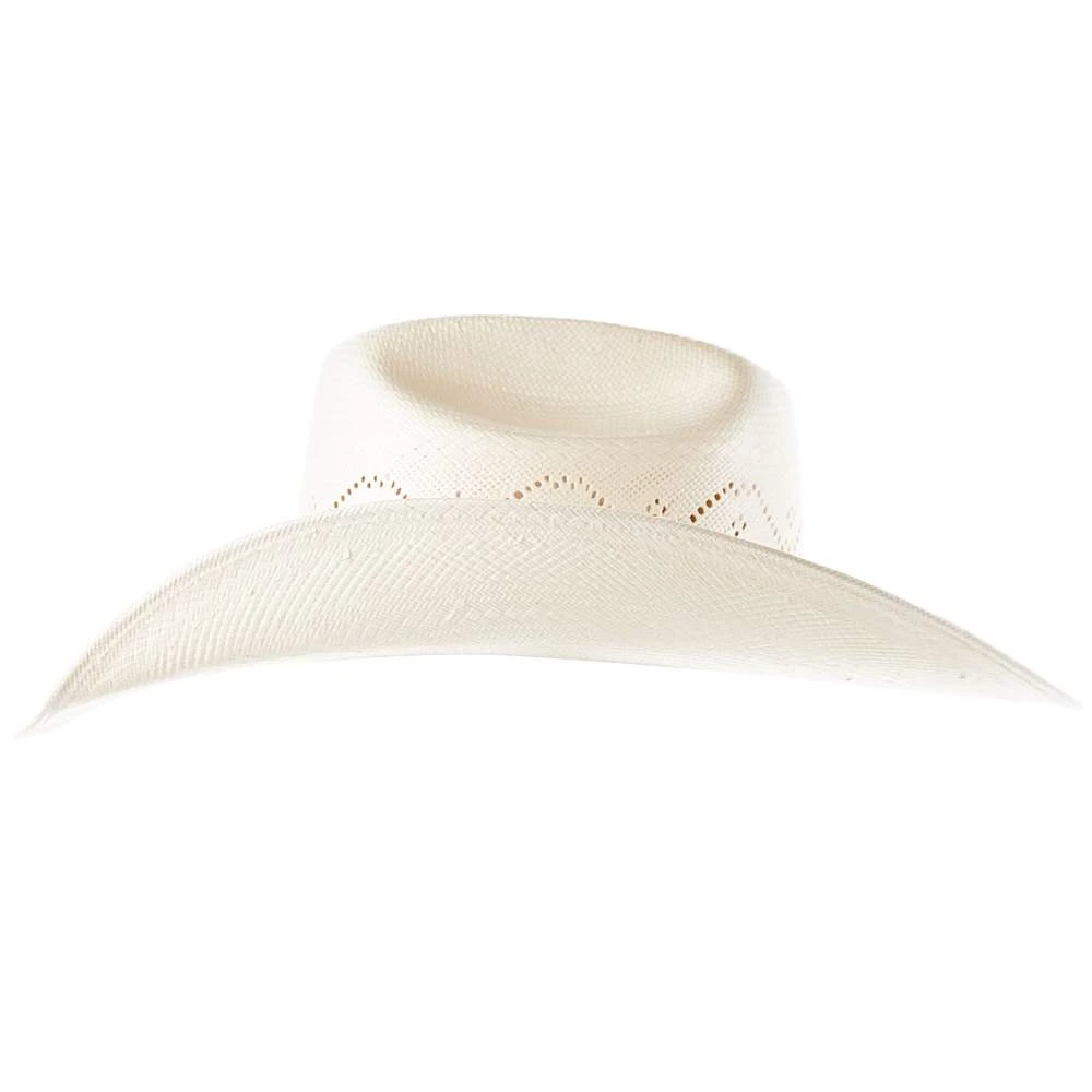 American Hats AHC 7420 2 Cord Black Band 4 1/4in. Brim Straw Cowboy Hat - Image 2