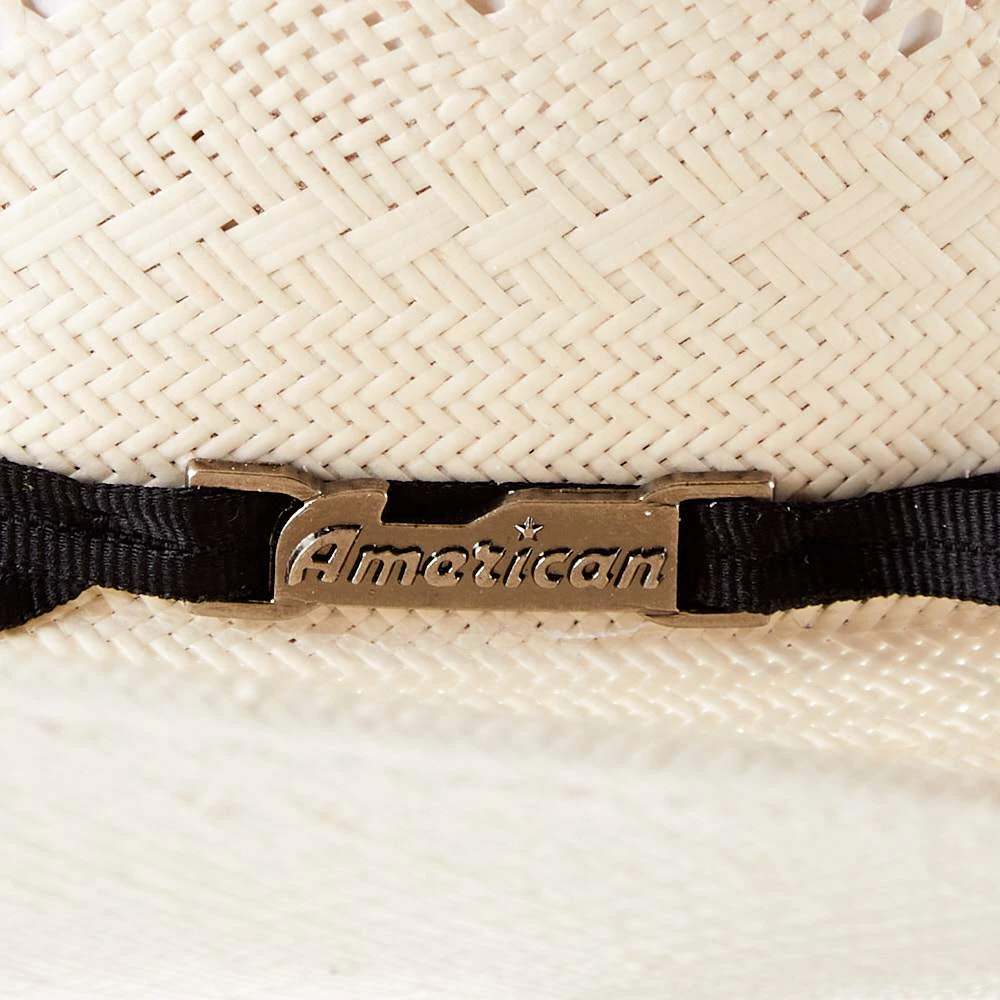 American Hats AHC 7420 2 Cord Black Band 4 1/4in. Brim Straw Cowboy Hat - Image 3