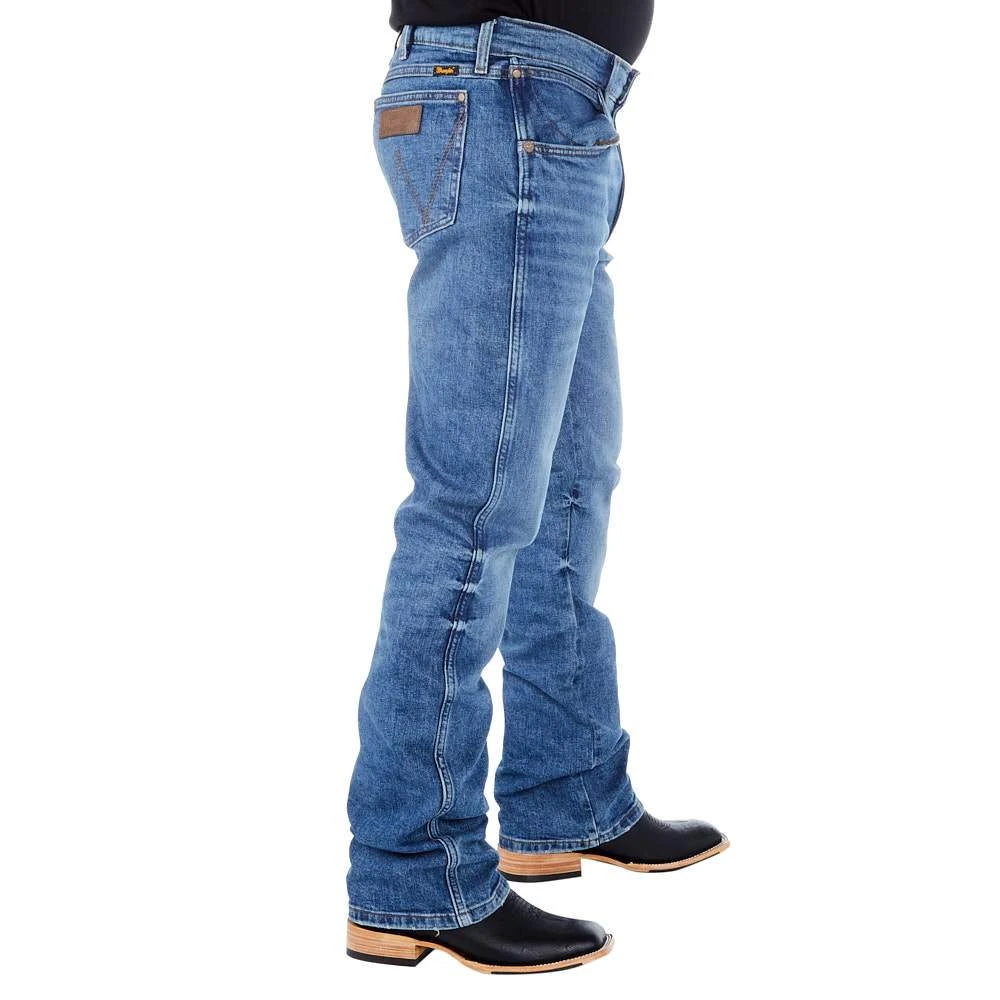 Wrangler Men's Retro Green Slim Boot Haze Wash - Image 2