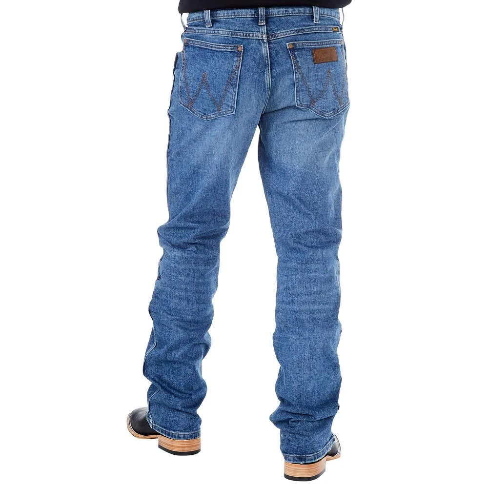 Wrangler Men's Retro Green Slim Boot Haze Wash - Image 3