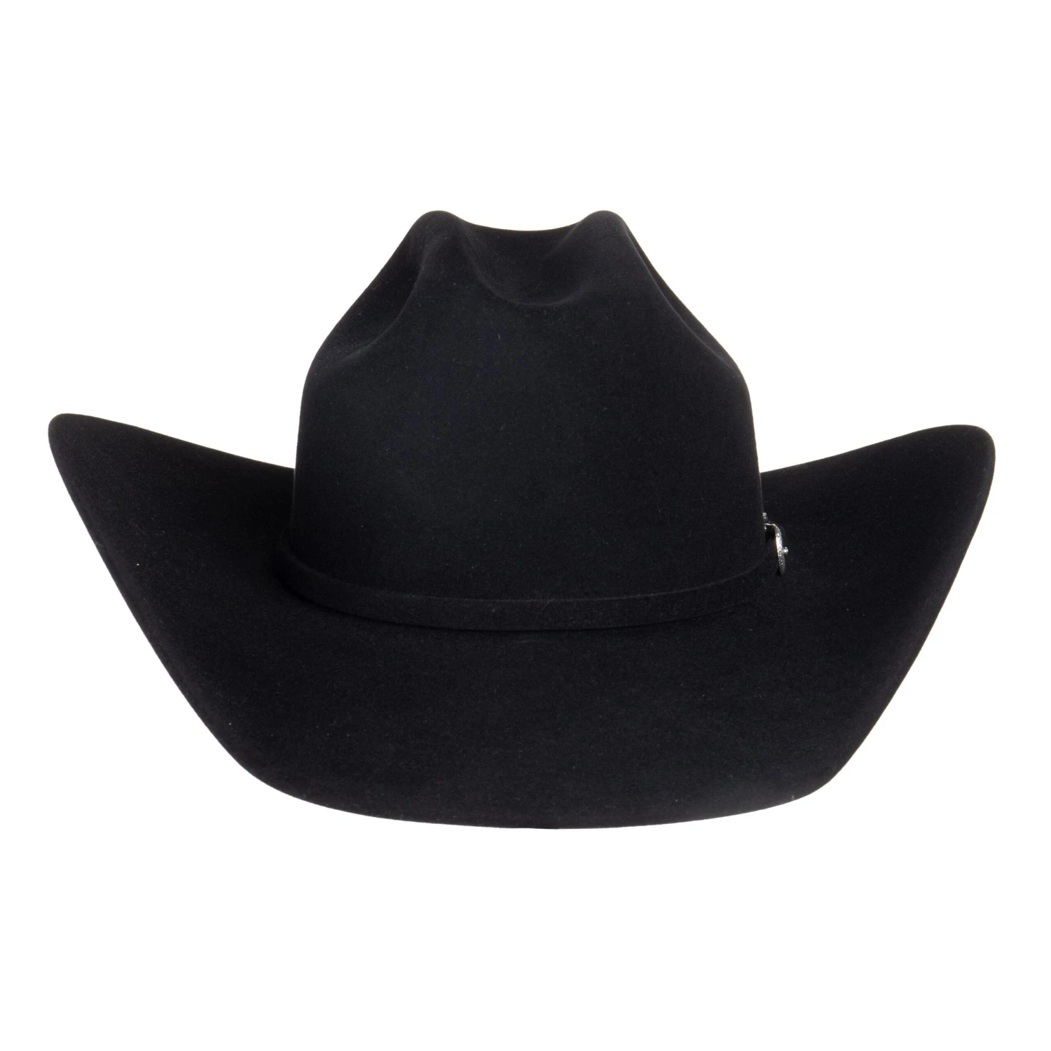 American Hats 7X Black Rancher Crease 4 1/4in. Brim Felt Cowboy Hat - Image 2