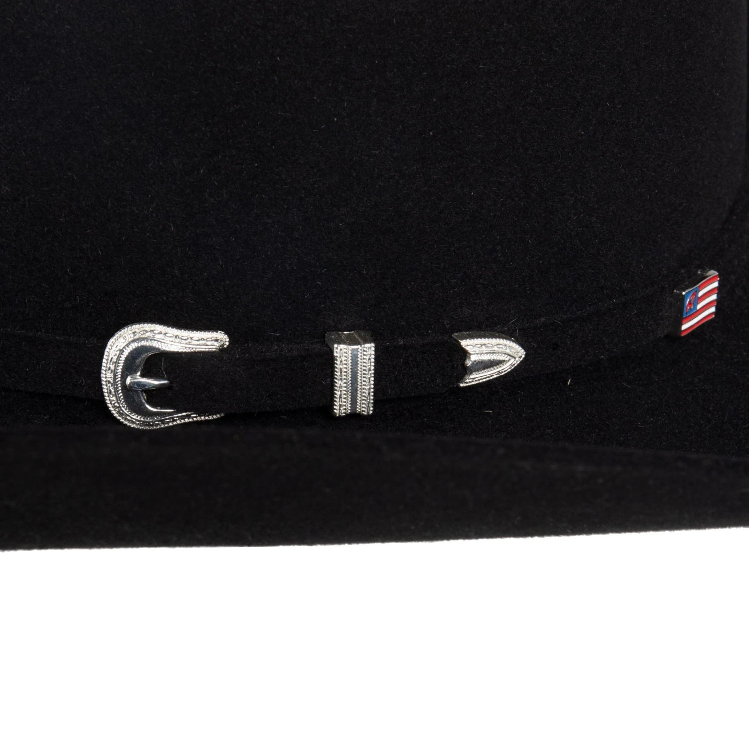 American Hats 7X Black Rancher Crease 4 1/4in. Brim Felt Cowboy Hat - Image 4