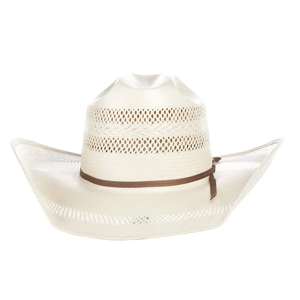 American Hats AHC 8100 Rancher Drilex Fancy Vent Ivory 4 1/4in. Brim Cowboy Hat - Image 2