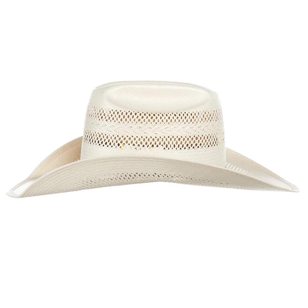 American Hats AHC 8100 Rancher Drilex Fancy Vent Ivory 4 1/4in. Brim Cowboy Hat - Image 3