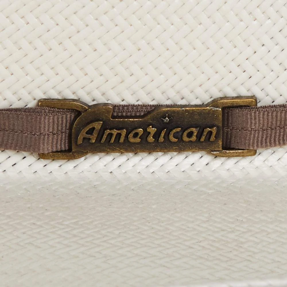 American Hats AHC 8100 Rancher Drilex Fancy Vent Ivory 4 1/4in. Brim Cowboy Hat - Image 4