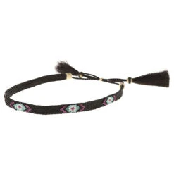 Austin Accent Inc. Horsehair 5 Strand W/Beaded Black Hat Band