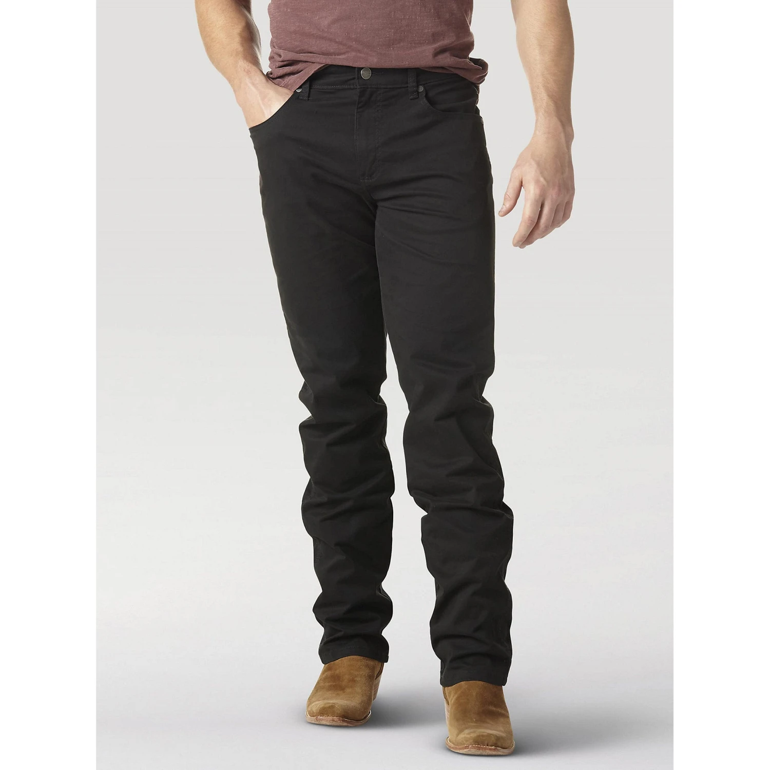 Wrangler Men's 88 Slim Straight Black Jeans - Image 3