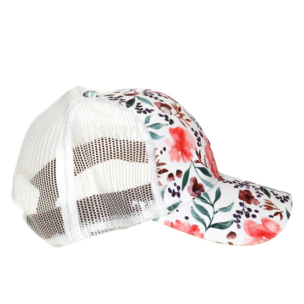 Weaver Leather Floral Water Color Mesh Cap - Image 4
