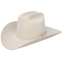 Stetson Hats El Presidente 100X 4in. Brim Silverbelly Felt Cowboy Hat