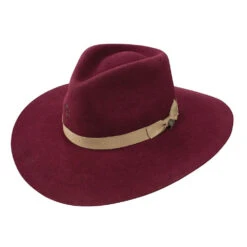 Charlie 1 Horse Highway Burgundy 3 3/4in. Brim