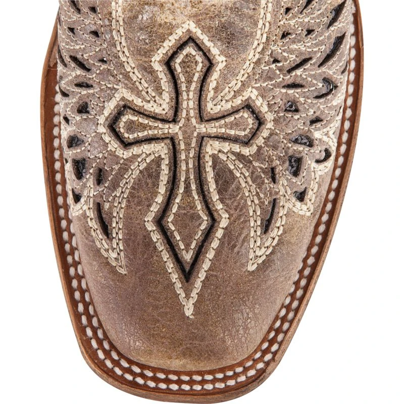 Corral Women's Brown With Black Wings & Cross Cowgirl Boots - Image 2