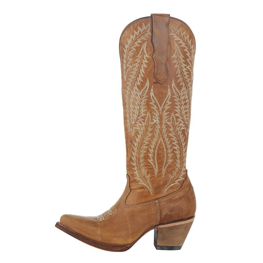 Corral Women`s Golden Embroidered 15in. Tall Top Boot - Image 3