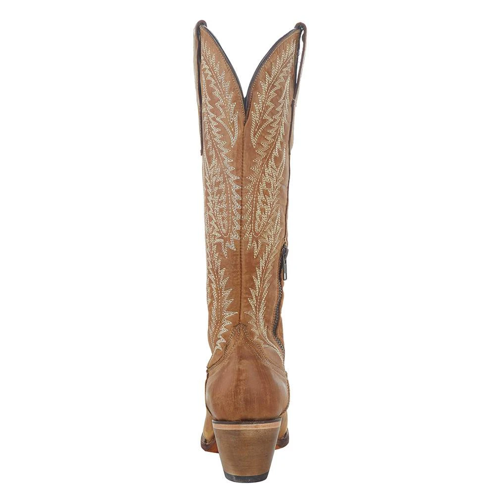 Corral Women`s Golden Embroidered 15in. Tall Top Boot - Image 4