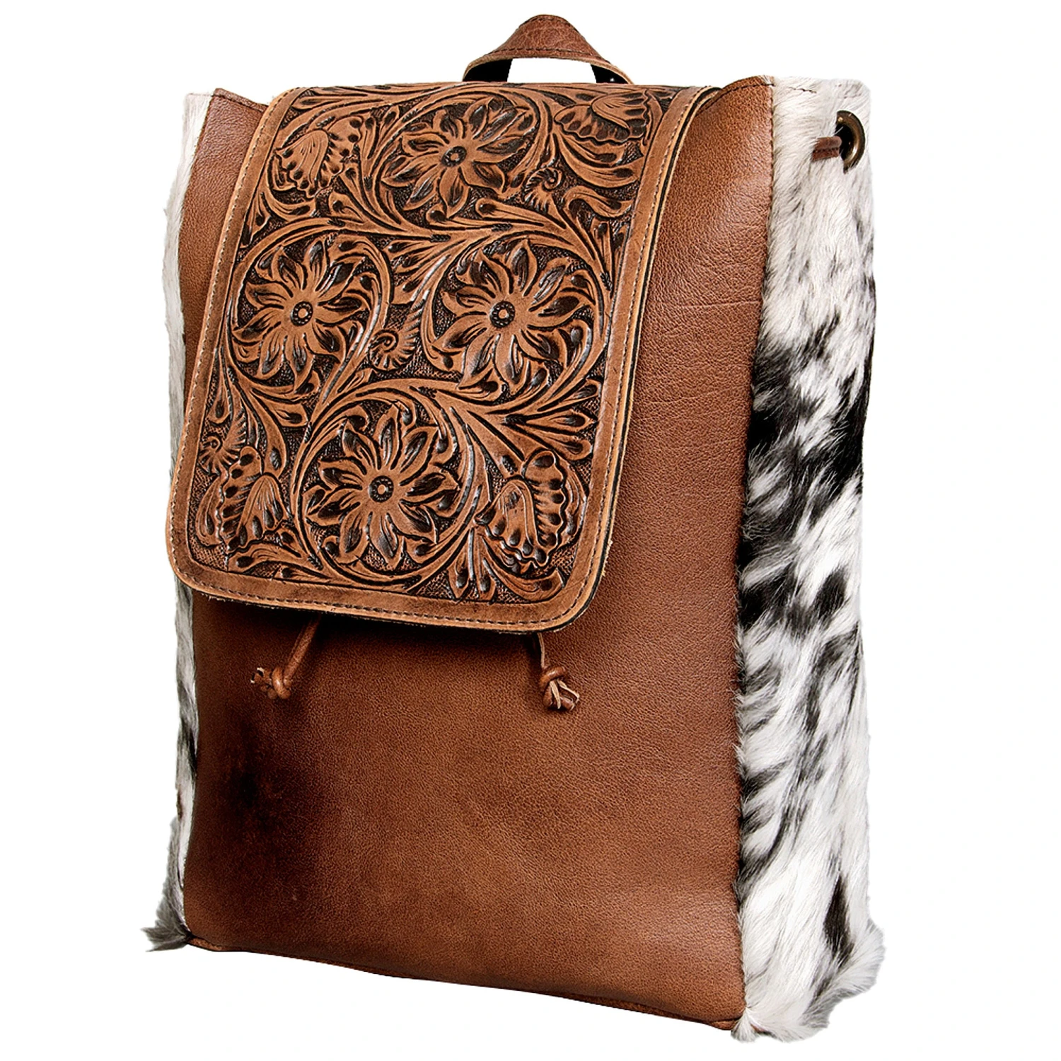 American Darling Tooled Cowhide Backpack - Image 2