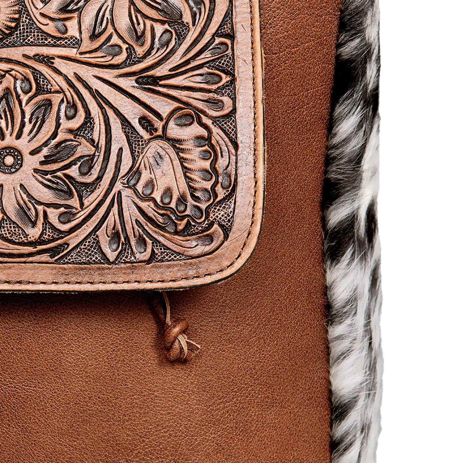 American Darling Tooled Cowhide Backpack - Image 3