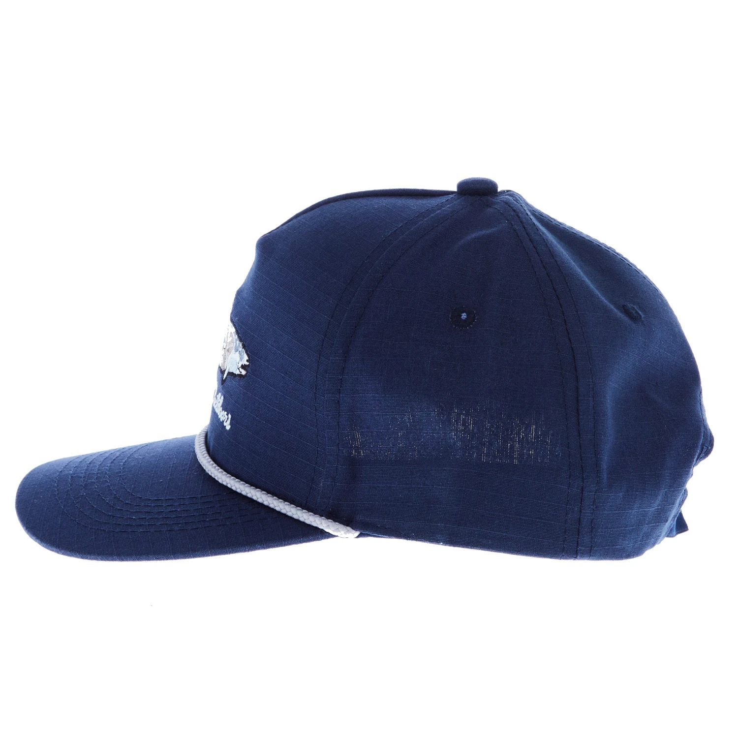 Burlebo Mens Navy Camo Fish Cap - Image 3