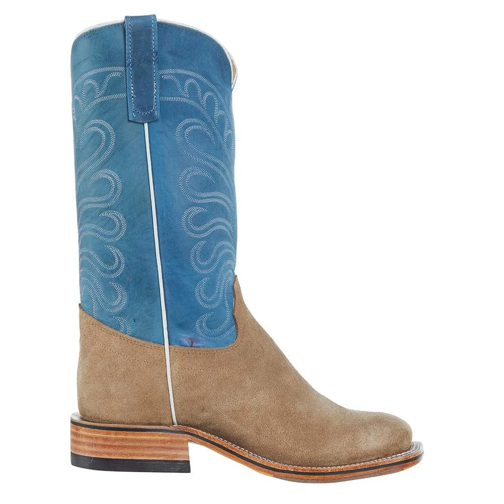 Olathe Boot Company Men's Mesquite Beeswax Reverse Roughout Cowboy Boot - Image 5