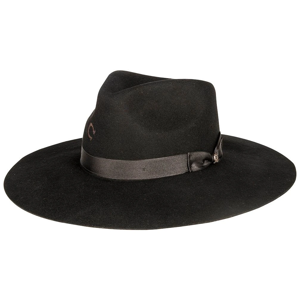 Charlie 1 Horse Women's Black Highway Fashion Hat 3 3/4in Brim - Image 3