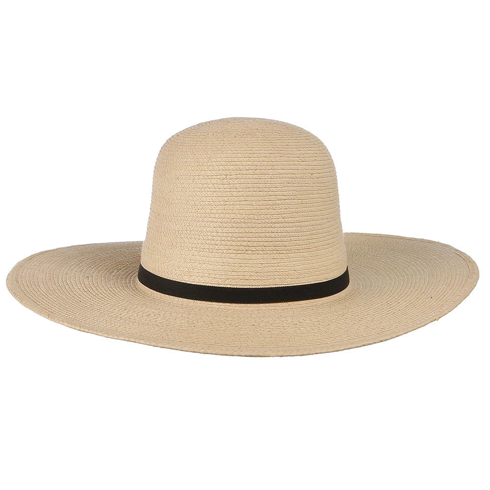 Sunbody Hats 4 1/2in. Brim 5in. Open Crown Palm Leaf Cowboy Hat - Image 2