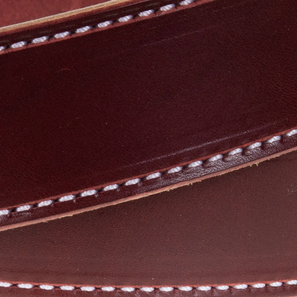Texas Saddlery Burgundy Latigo Belt - Image 2