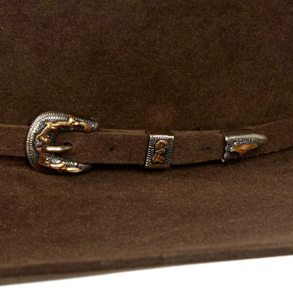 Jw Brooks Custom Hats Saddle 8.5oz Work Horse 5in. Brim Felt Cowboy Hat - Image 5