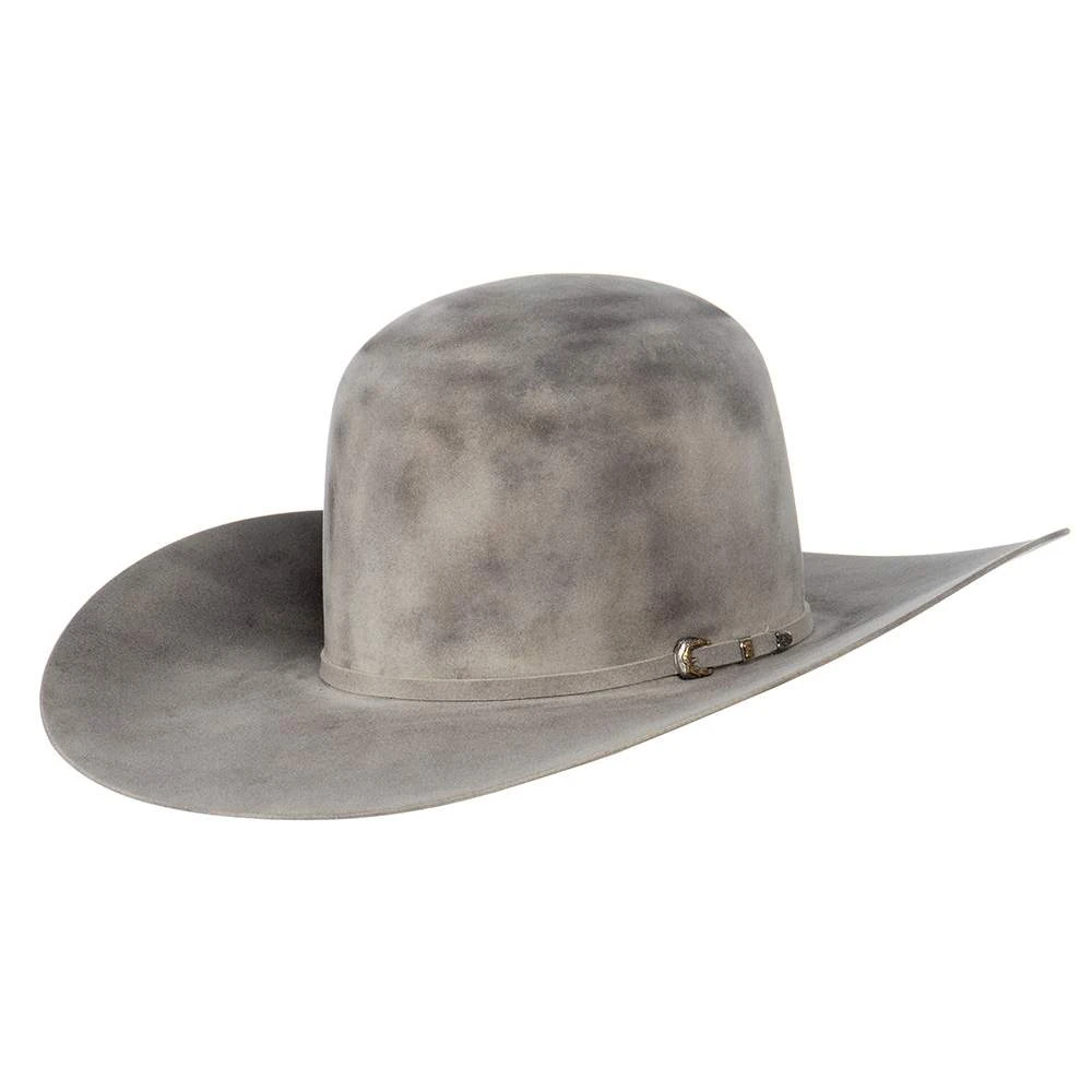 Jw Brooks Custom Hats Dark Smoke 50X 4 1/4in. Brim Open Crown Felt Cowboy Hat - Image 2