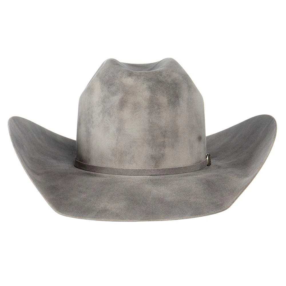 Jw Brooks Custom Hats Dark Smoke 50X 4 1/4in. Brim Open Crown Felt Cowboy Hat - Image 3