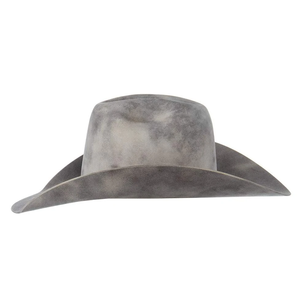 Jw Brooks Custom Hats Dark Smoke 50X 4 1/4in. Brim Open Crown Felt Cowboy Hat - Image 4