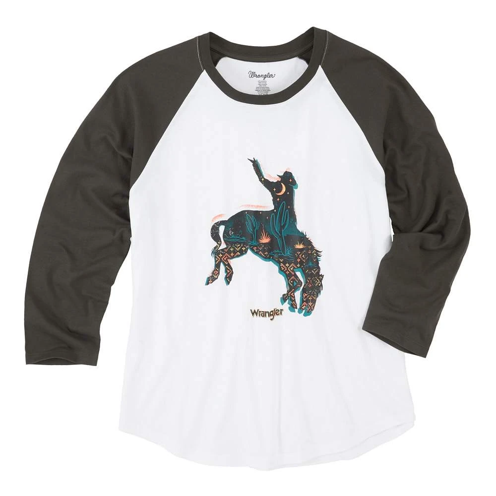 Wrangler Women's Bronco Graphic Baseball Tee - Image 2