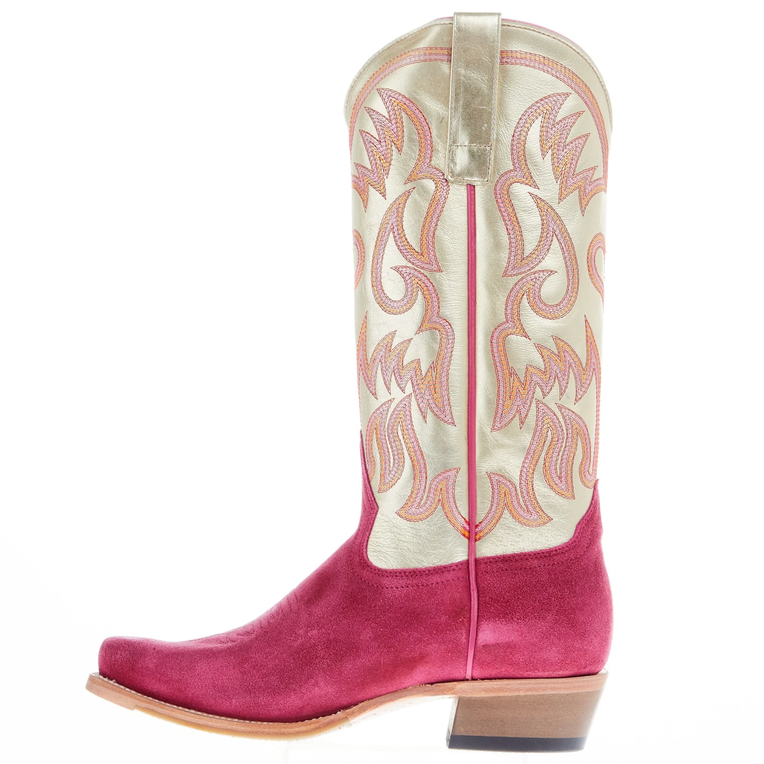 Macie Bean Women's Golden Daze 13 In Gold Florentine Top Cowgirl Boot - Image 3