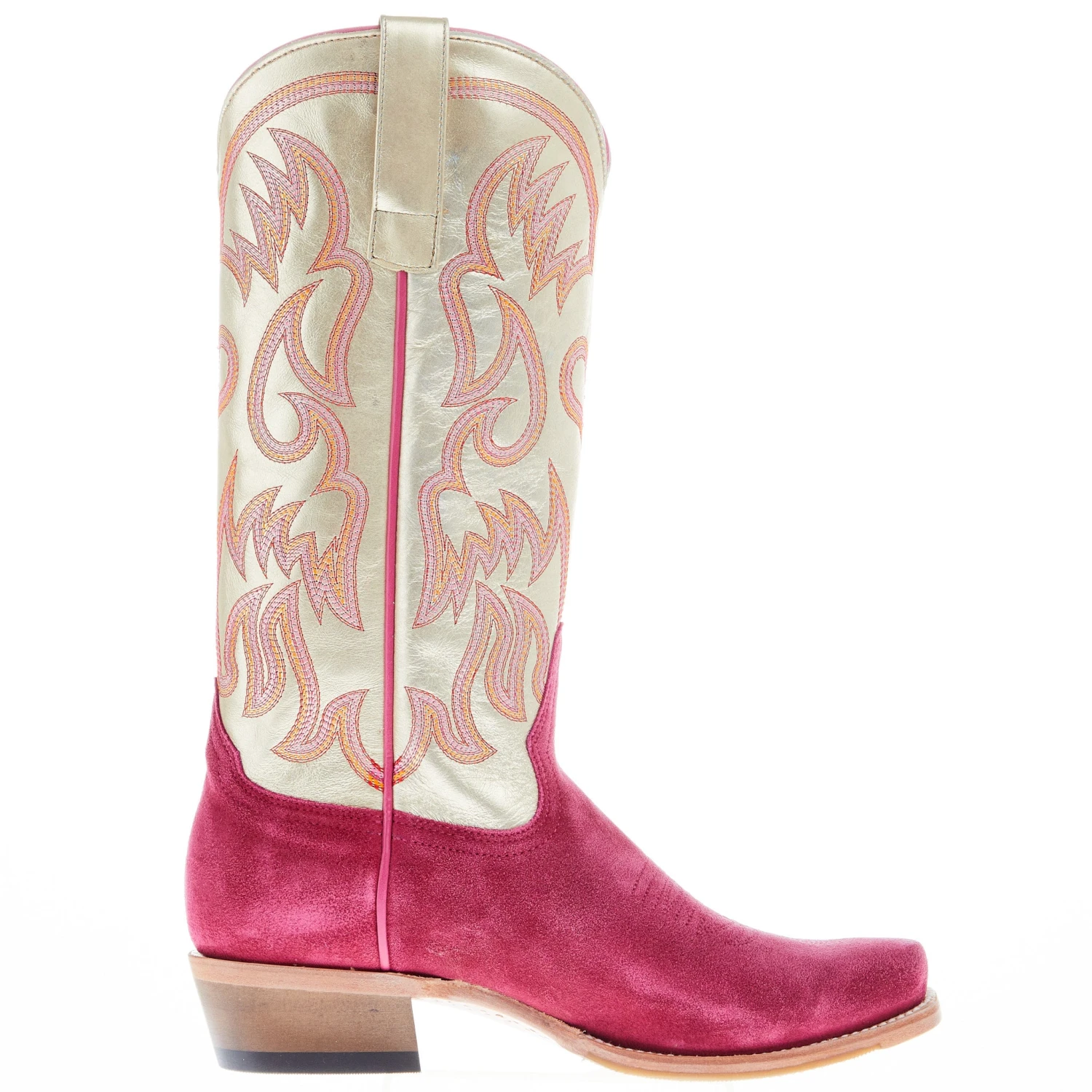 Macie Bean Women's Golden Daze 13 In Gold Florentine Top Cowgirl Boot - Image 5