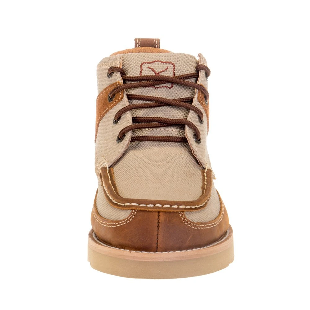 Twisted X Men's Twisted X Khaki Oiled Saddle 4in. Wedge Sole Casual Shoe - Image 2