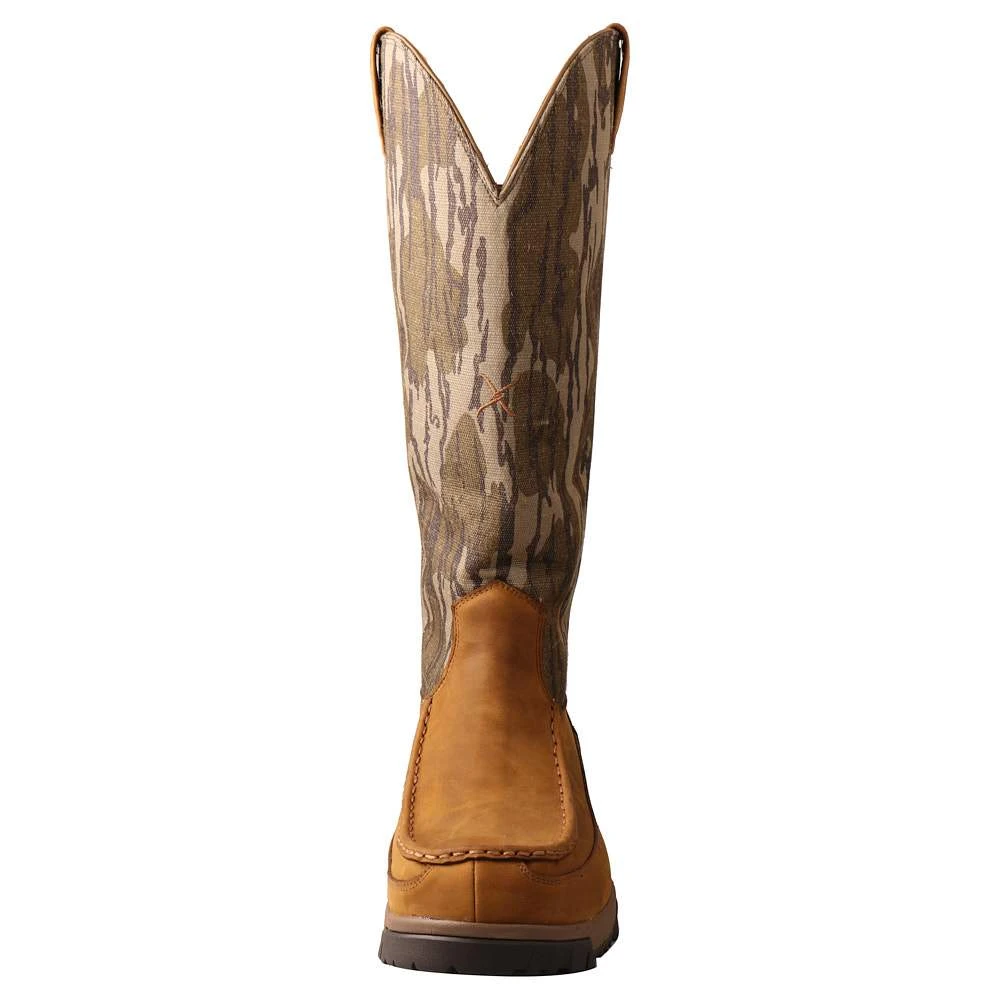 Twisted X Men's Brown 17in. Mossy Oak Bottomland Top Snake Boot - Image 2