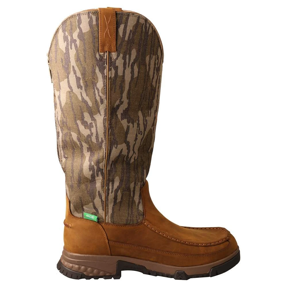 Twisted X Men's Brown 17in. Mossy Oak Bottomland Top Snake Boot - Image 3