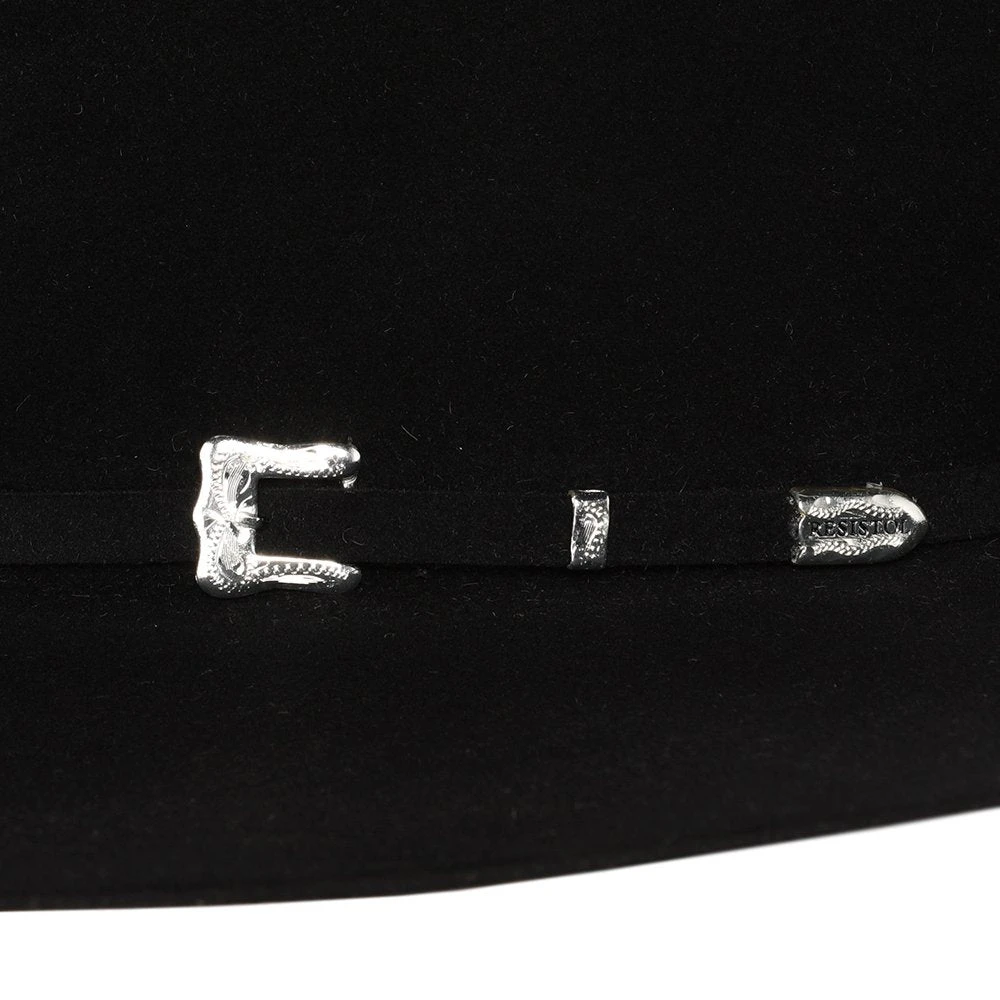 Resistol 20X Black Gold 4 /4in. Brim Open Crown Felt Cowboy Hat - Image 2